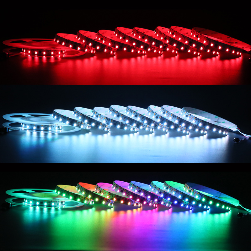 Double Row 5050 FW1906 RGBCCT Addressable LED Strip Lights 120 LEDs Per Meter Double Row 5050 FW1906 RGBCCT Addressable LED Strip Lights 120 LEDs Per Meter